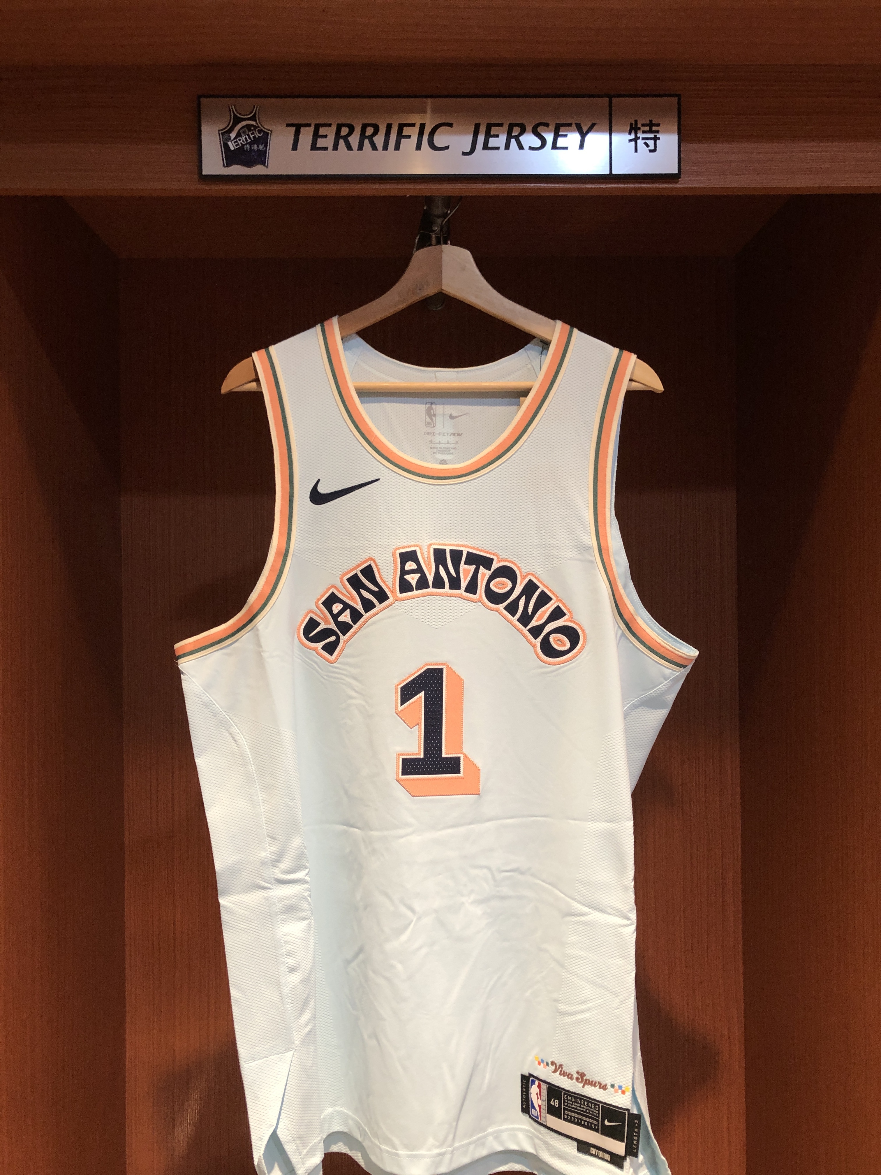 NBA球衣 Victor Wembanyama 聖安東尼奧馬刺城市 City Nike Authentic 球員版 電繡 全新