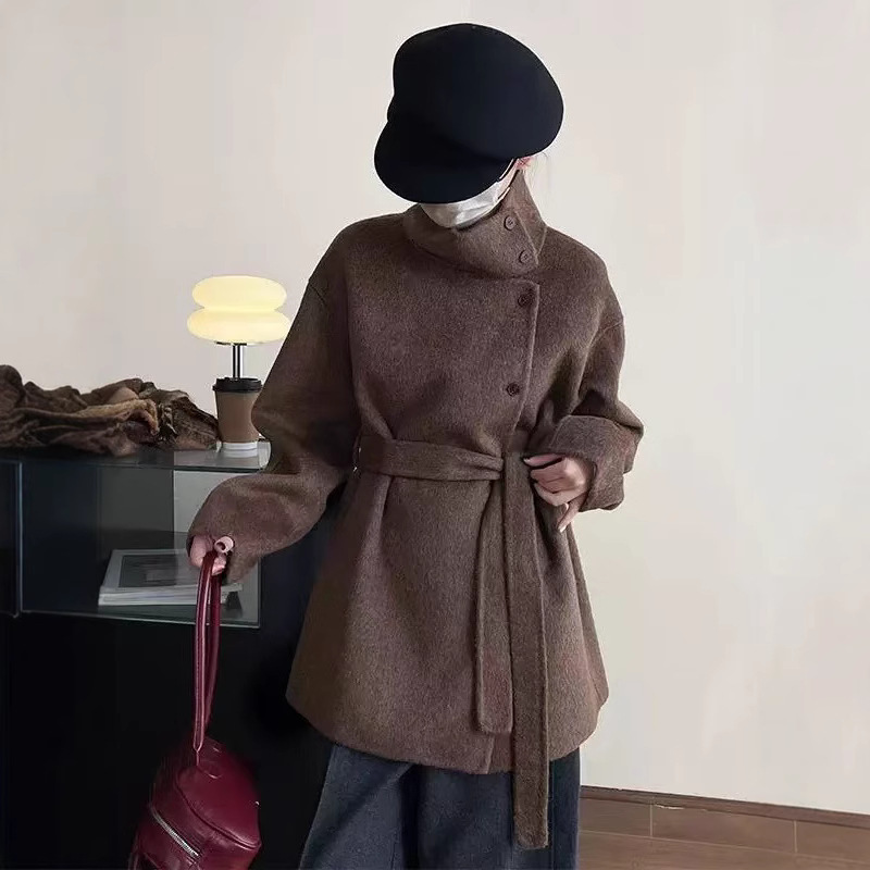 ᴷᴼᴿᴱᴬ 正韓🇰🇷立領慵懶羊毛大衣（三色）