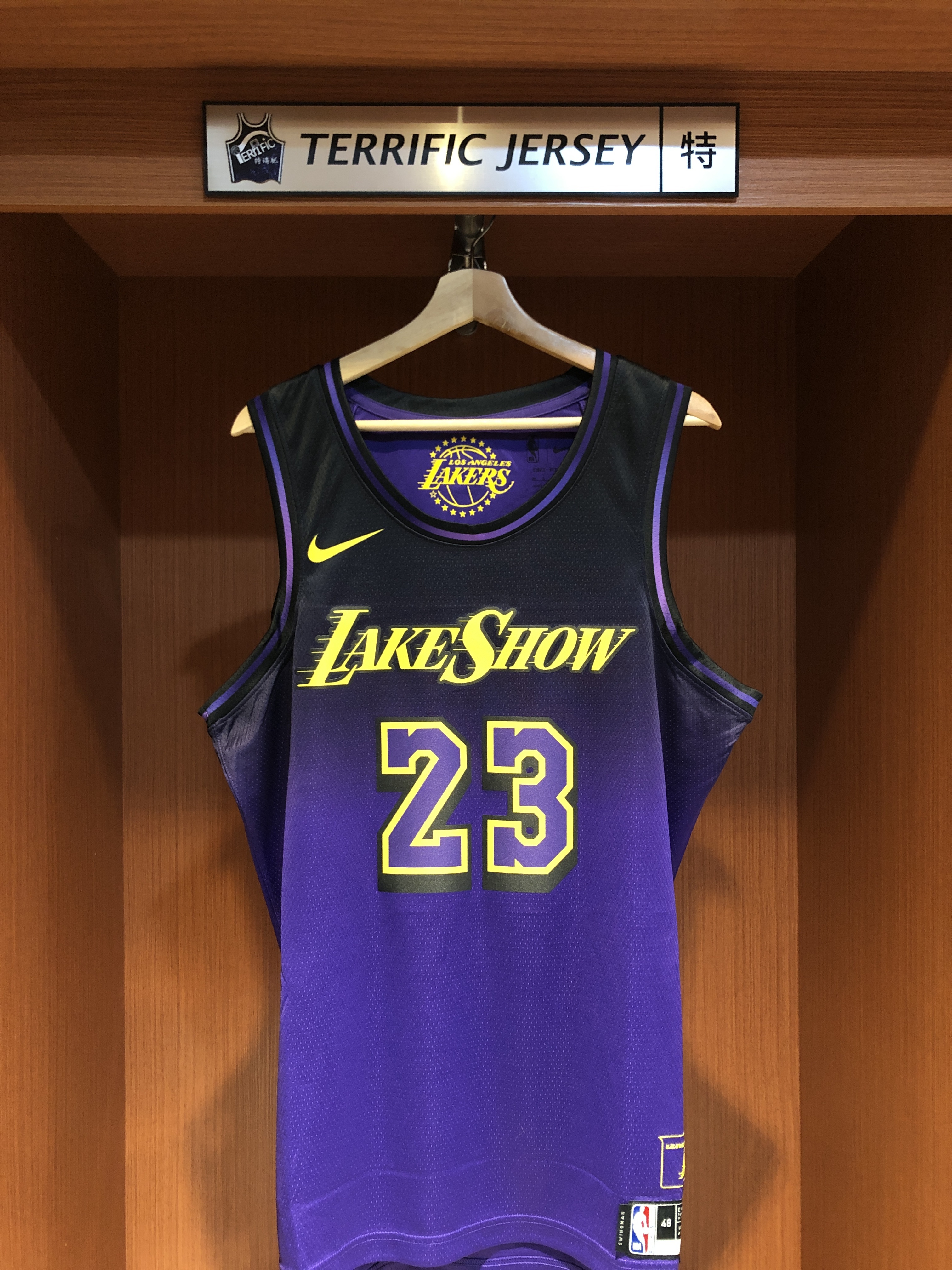NBA球衣 Lebron James 洛杉磯湖人城市 City Nike Swingman 球迷版 熱轉印 全新