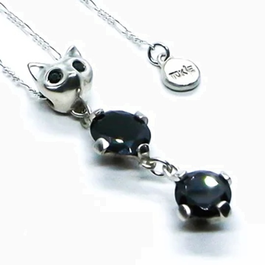 BIG BLACK MARIA (BBM) STONES & CAT PENDANT BCZ NECKLACE - PRE ORDER ITEM (預訂中)