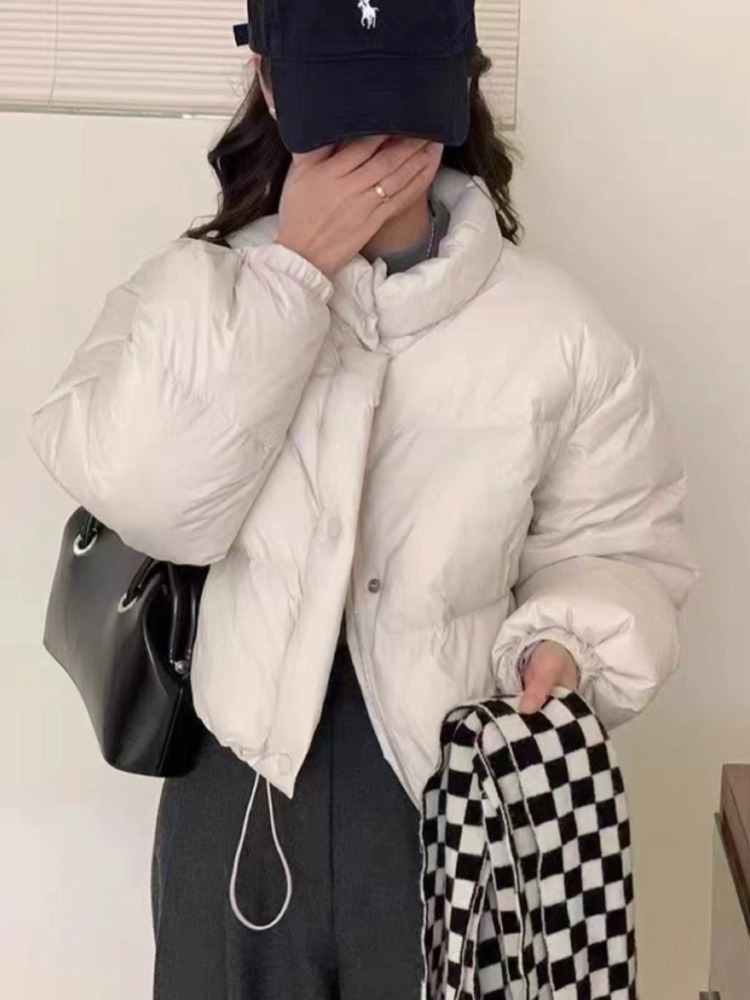 ᴷᴼᴿᴱᴬ 正韓🇰🇷秋冬法式慵懶短版羽絨外套(七色)