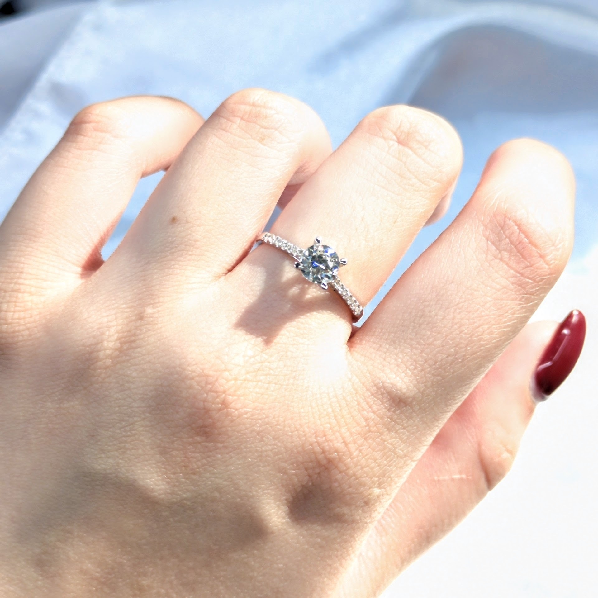 18K White Gold 0.68ct Diamond Ring