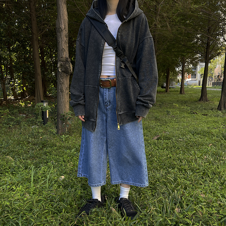 中腰直筒九分褲(in stock)