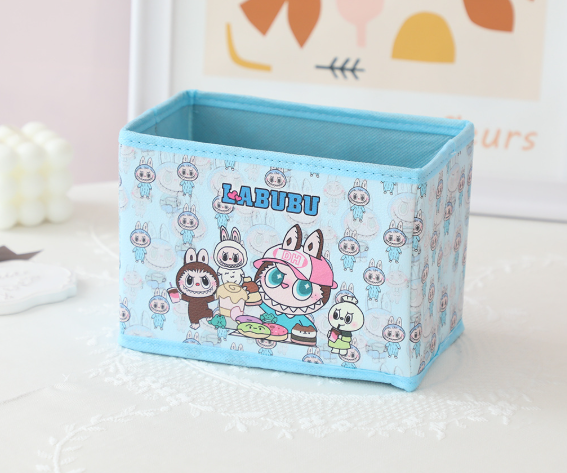Labubu折叠收纳盒桌面储物盒