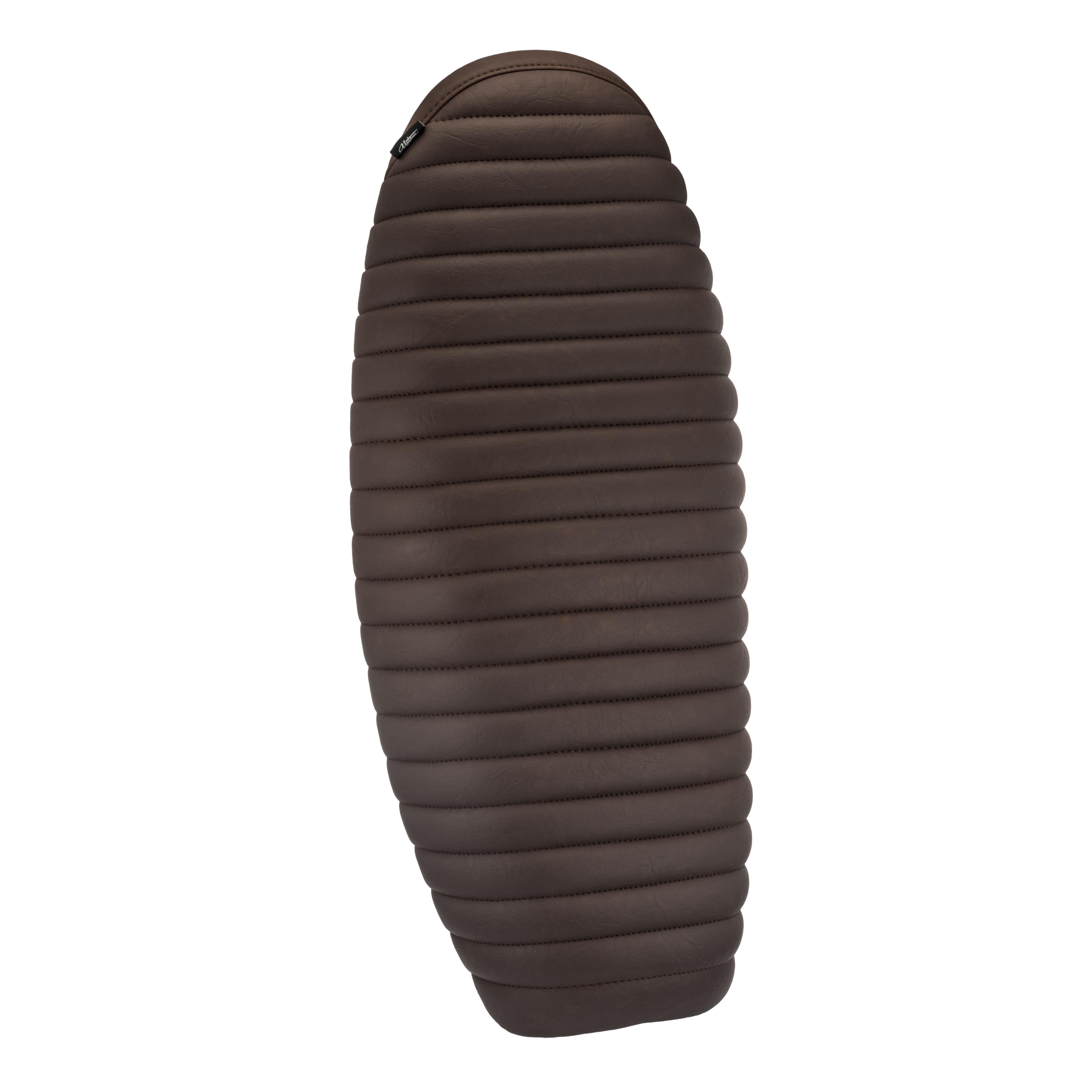 Motone 水冷凱旋專用 雙座 椅墊 橫條紋 - 深咖啡