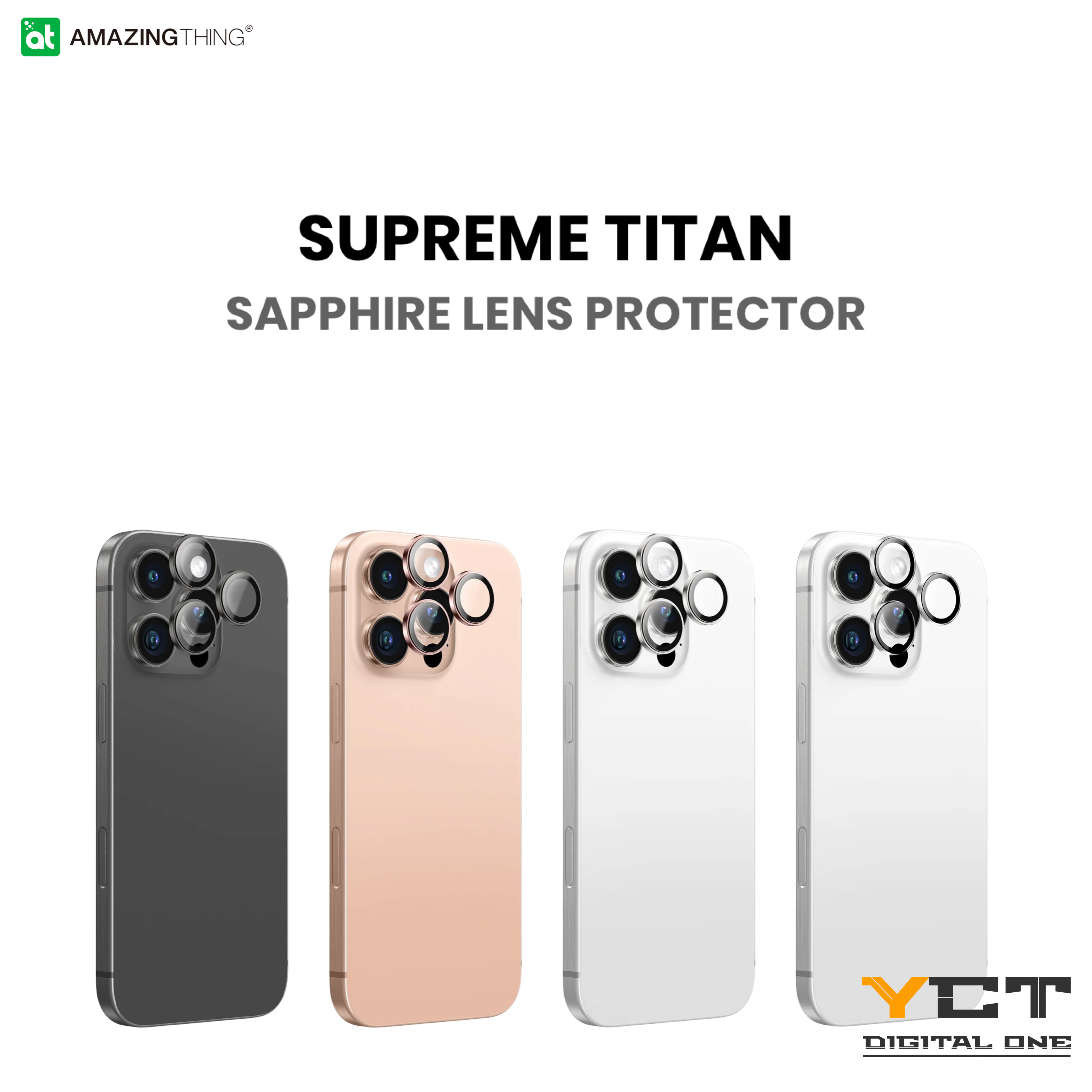AmazingThing iPhone 16 系列 Titan玻璃鏡頭保護貼