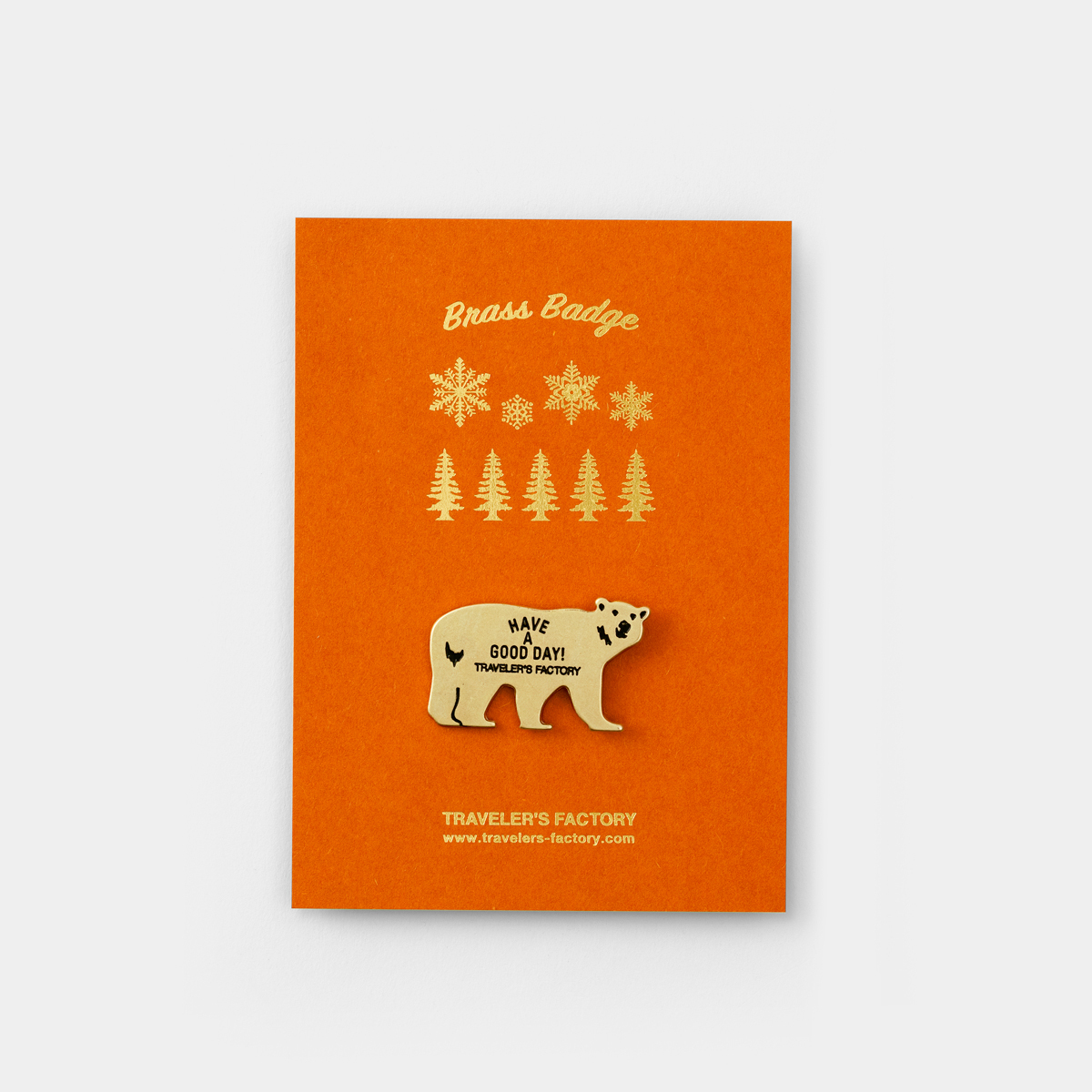 北極熊黃銅別針 TFA限定｜日本 Traveler’s Notebook