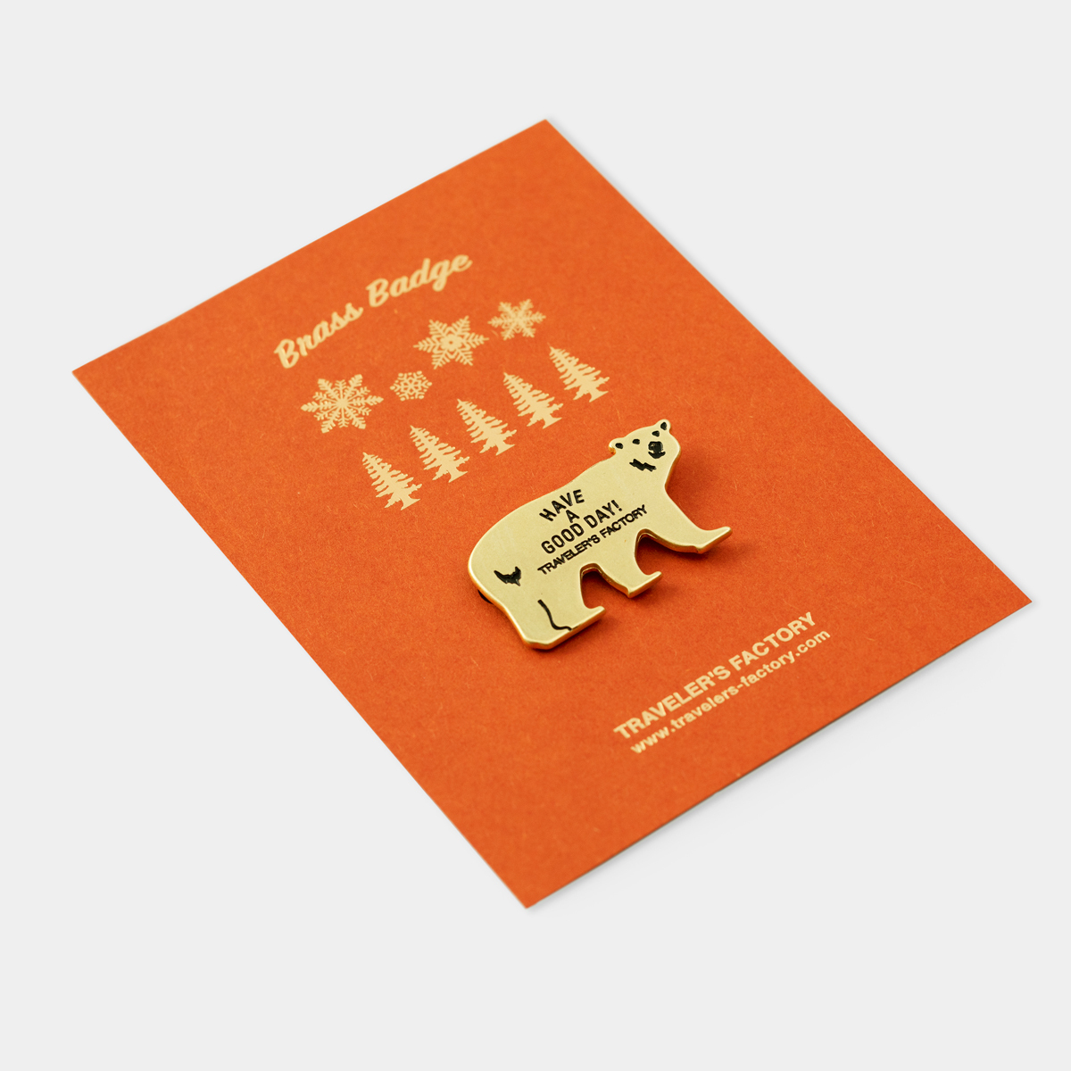 北極熊黃銅別針 TFA限定｜日本 Traveler’s Notebook