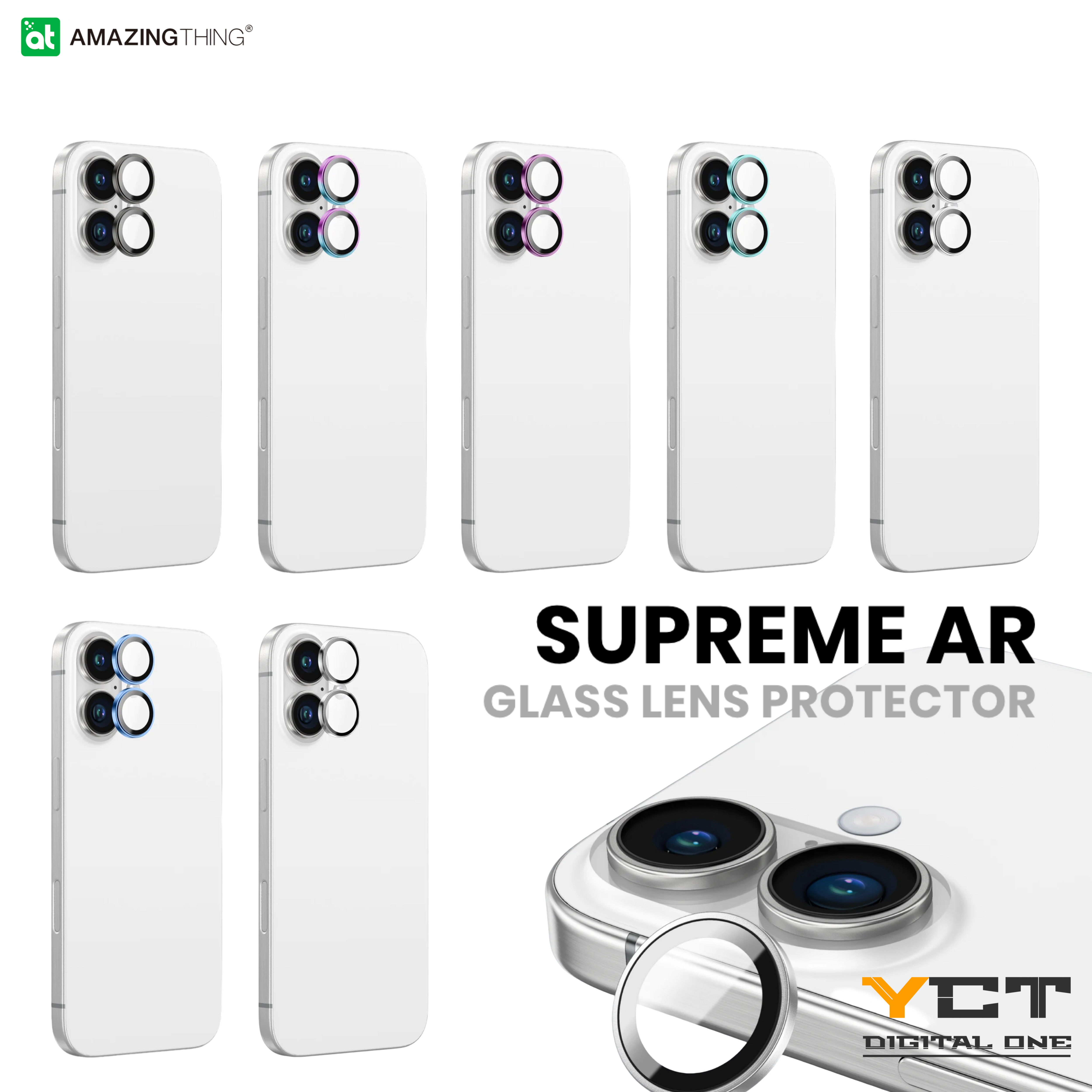 AmazingThing iPhone 16 Plus / 16 AR 鏡頭玻璃保護貼