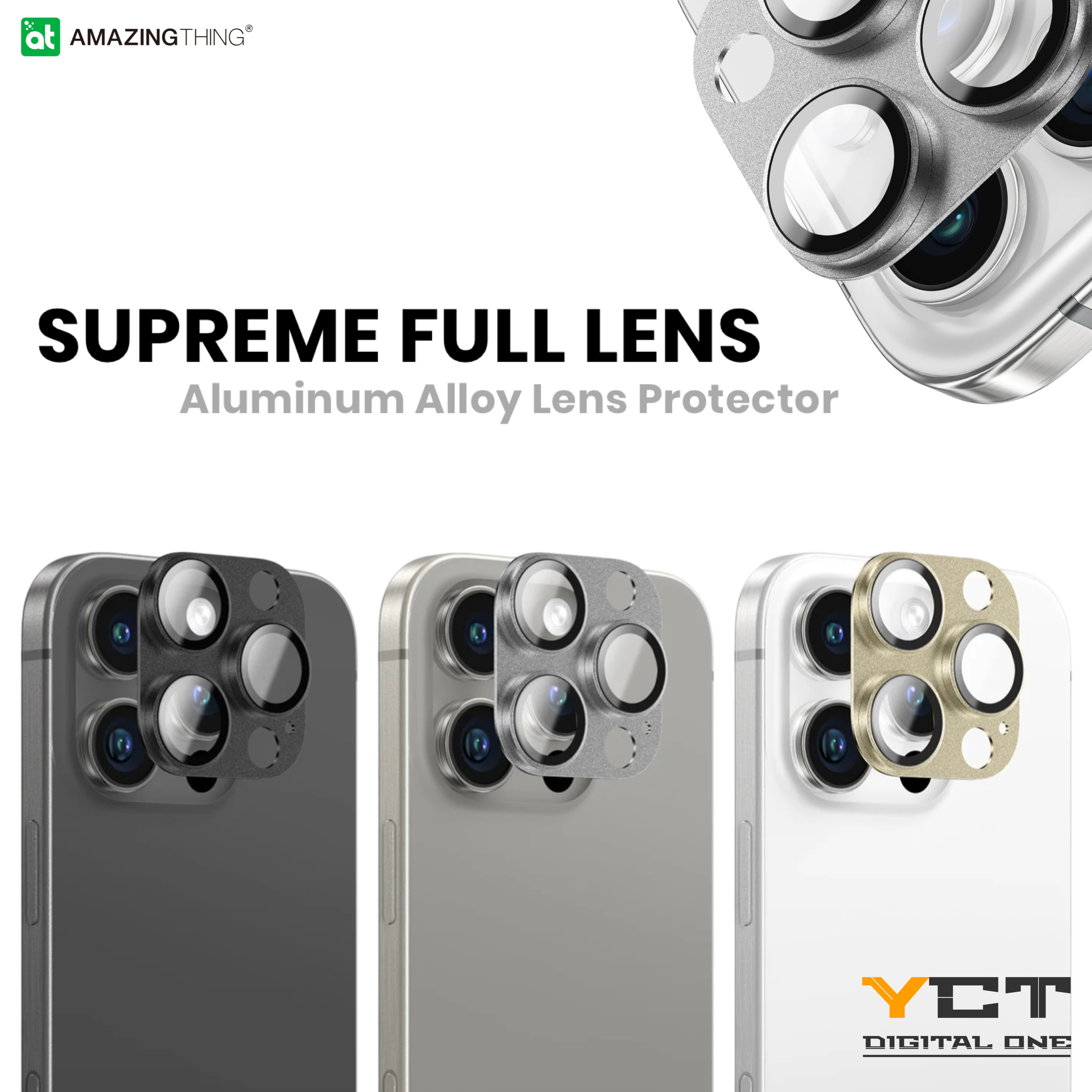 AmazingThing iPhone 16 系列 Full Glass 鏡頭保護貼