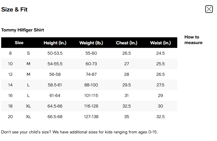 【預購】TOMMY HILFIGER G112920 男童襯衫