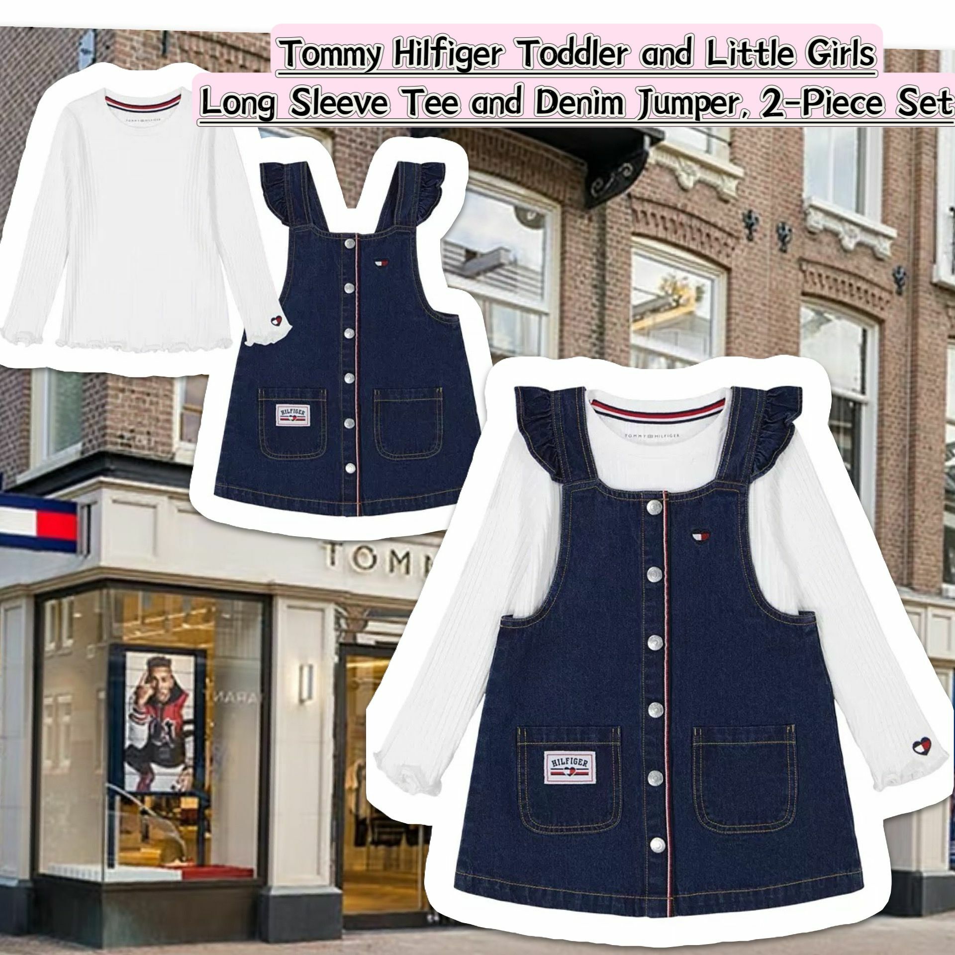 【預購】Tommy Hilfiger G112921 女童套裝