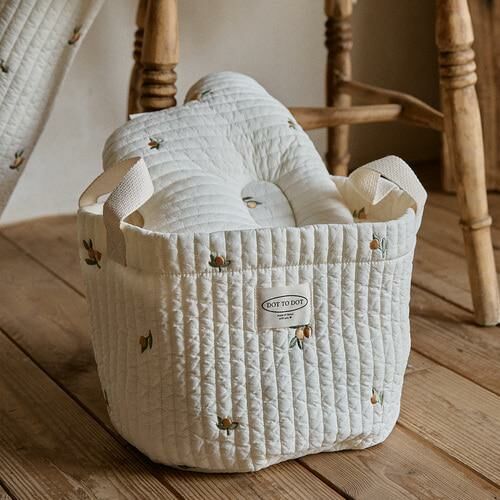 DTD NEW 100支絎縫棉系列-圓圓臉尿布收納整理筐