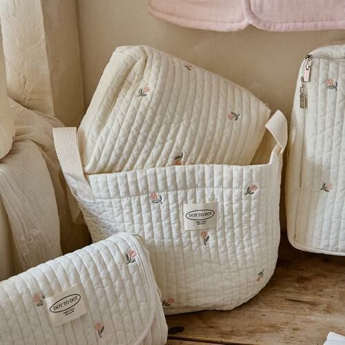 DTD NEW 100支絎縫棉系列-圓圓臉收納空間化妝包