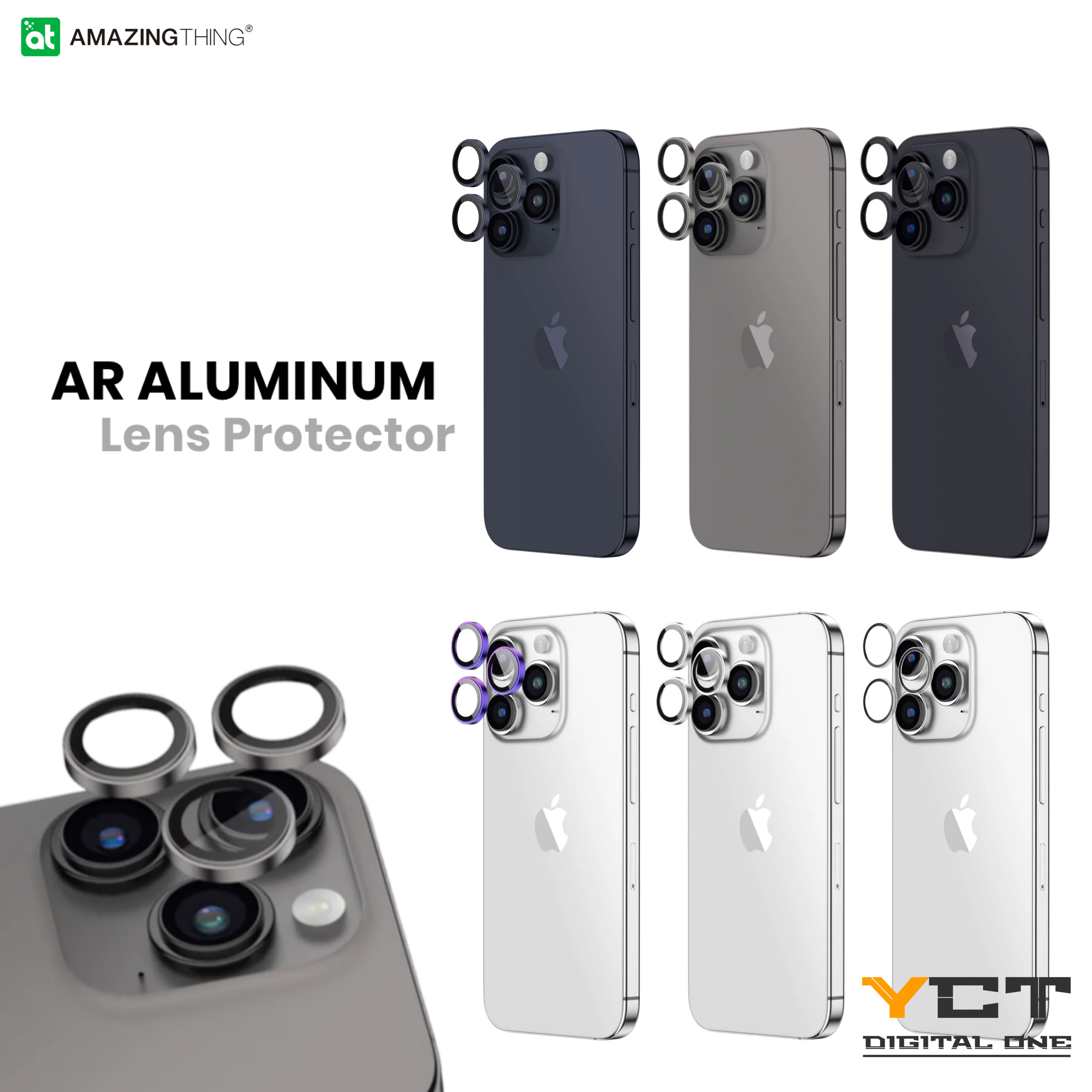 AmazingThing iPhone 15 Pro Max / 15 Pro 系列 AR 鏡頭玻璃貼