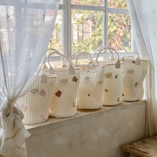 DTD NEW 100支絎縫棉系列-圓圓臉把手水桶包