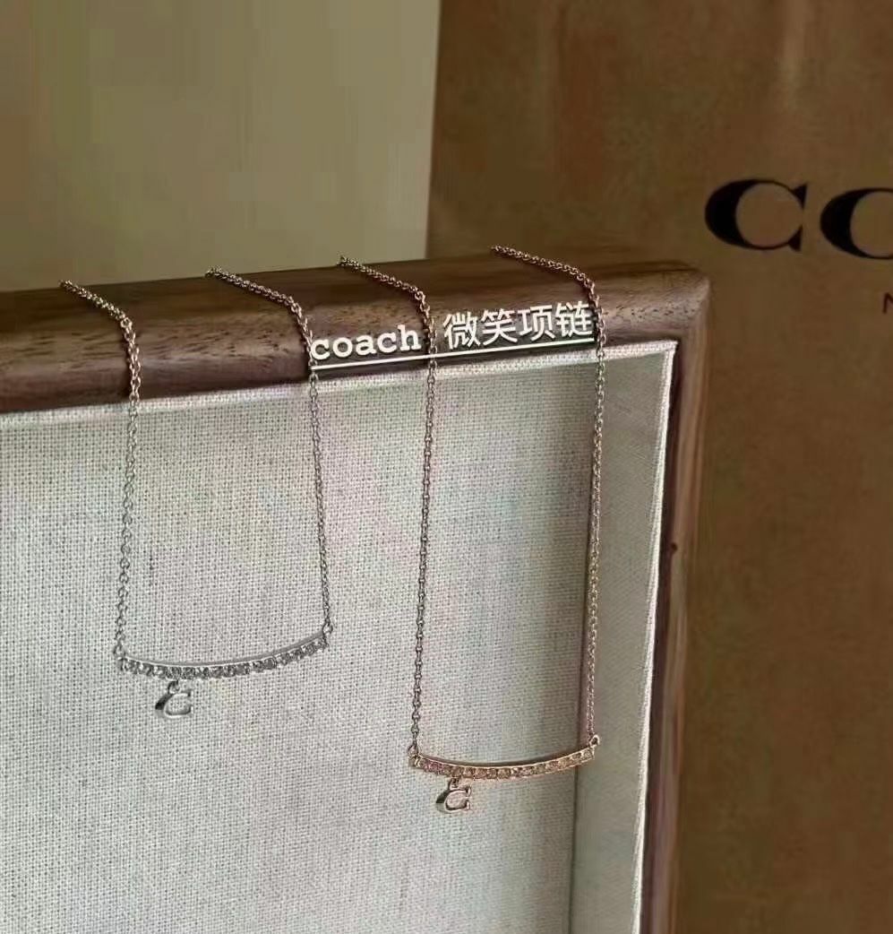 【預購】COACH Pave Bar G112990 頸鏈 (玫瑰金)
