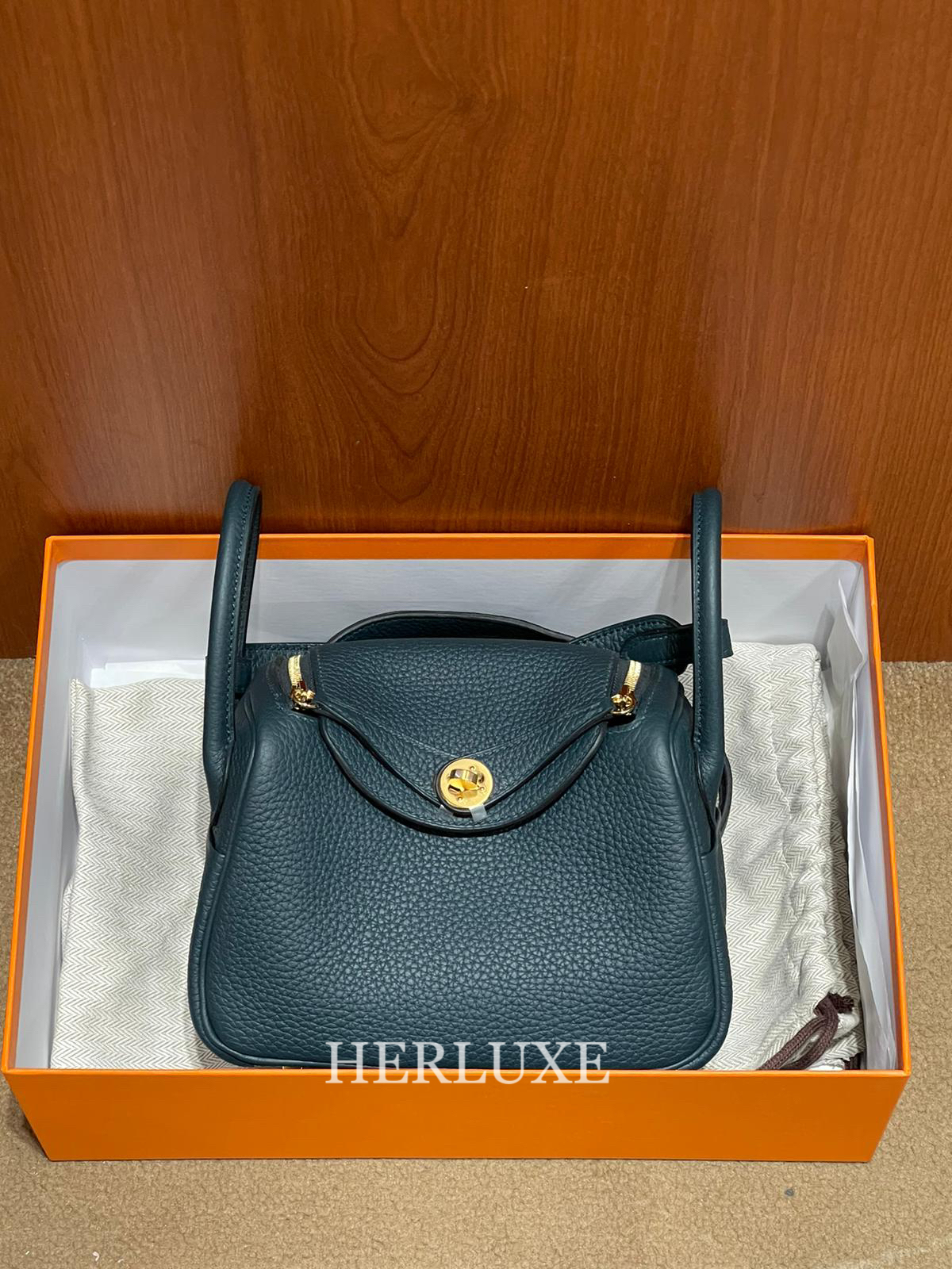 Lindy mini II 6O vert cypres cc tc  (二代:肩帶長92cm)