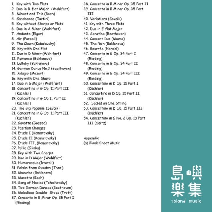 Violin Method Book 3.