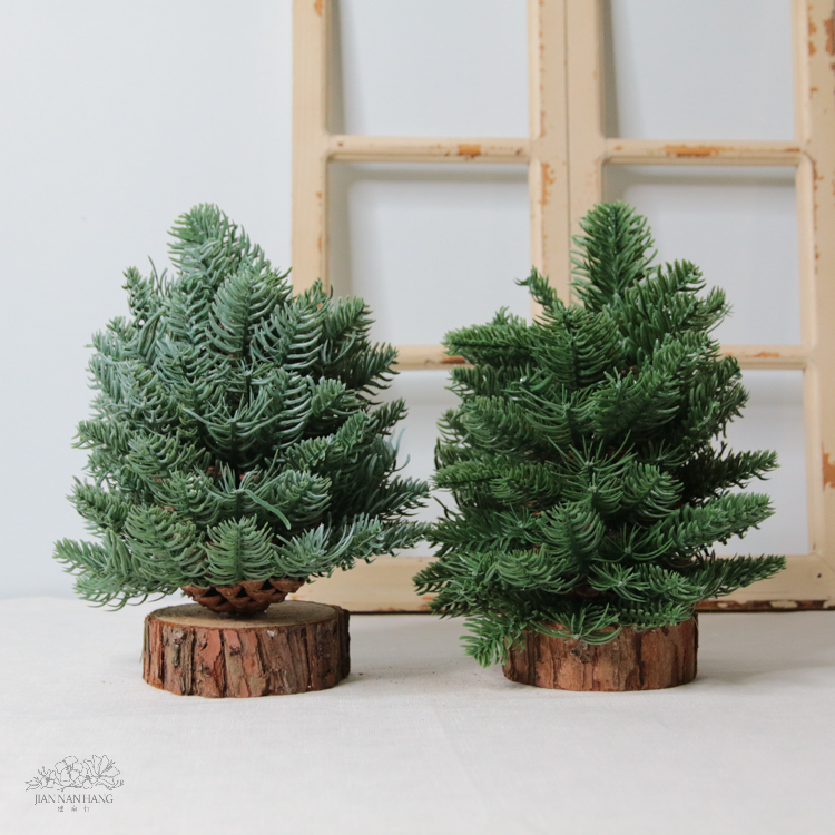 人造葉 裝飾 松果聖誕樹 2色