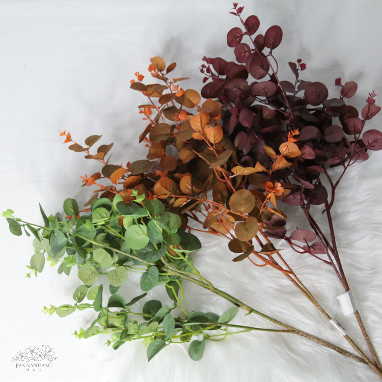 人造葉 日本秋系尤加利葉 3色