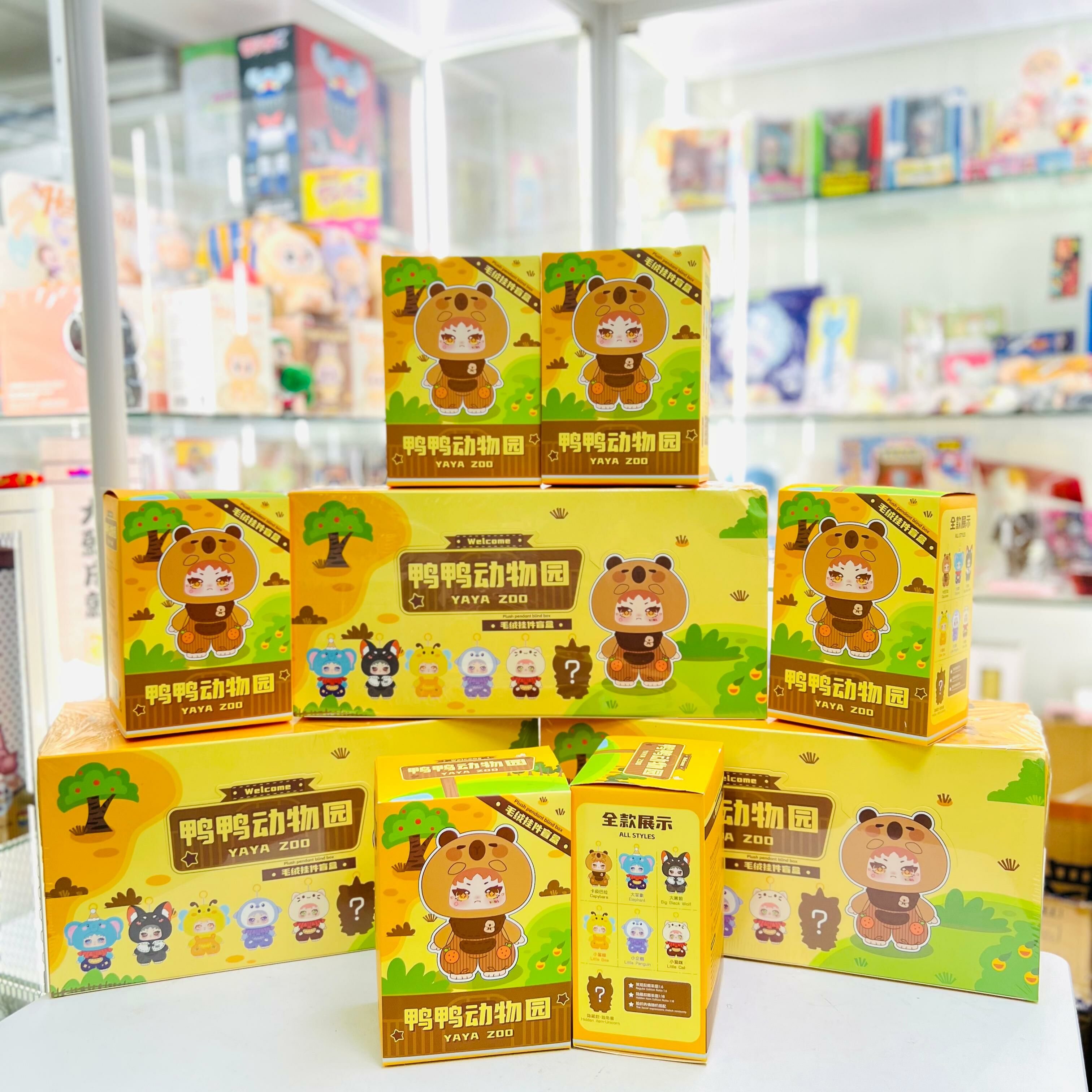 YAYA ZOO 鴨鴨動物園-搪膠毛公仔盲盒 ( YAYAZOO )