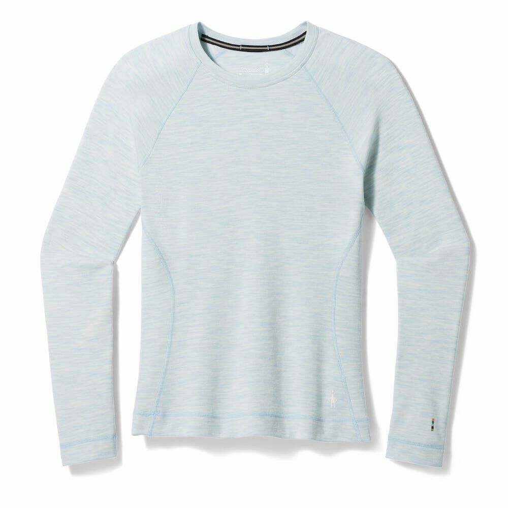 Smartwool Women's Classic Thermal Merino Base Layer Crew 女款 美麗諾羊毛圓領長袖上衣 排汗衣 底層衣 天空霧藍 SW016370M06 [HappyOutdoor]