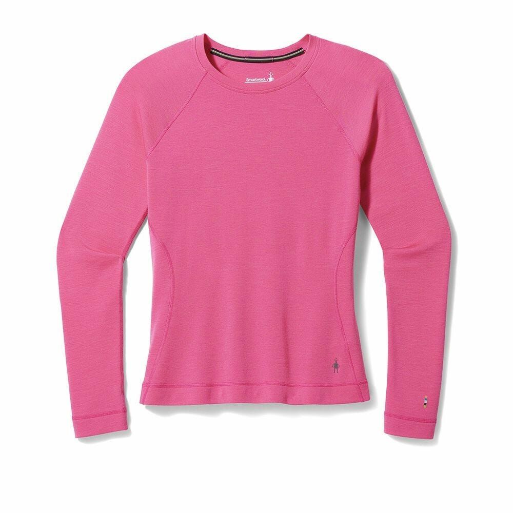 Smartwool Women's Classic Thermal Merino Base Layer Crew 女款 美麗諾羊毛圓領長袖上衣 排汗衣 底層衣 桃紅 SW016370L89 [HappyOutdoor]