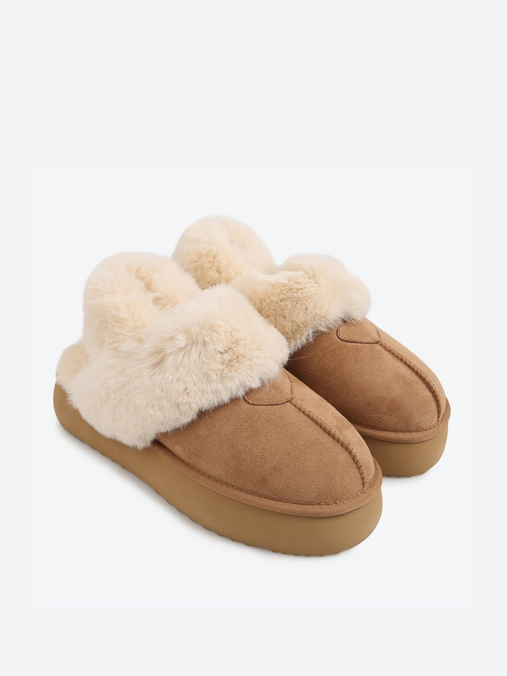 韓國 SHOOPEN COZY SUEDE 毛毛雪靴毛毛 涼鞋 拖鞋 兩用 雪靴 {可拆式}