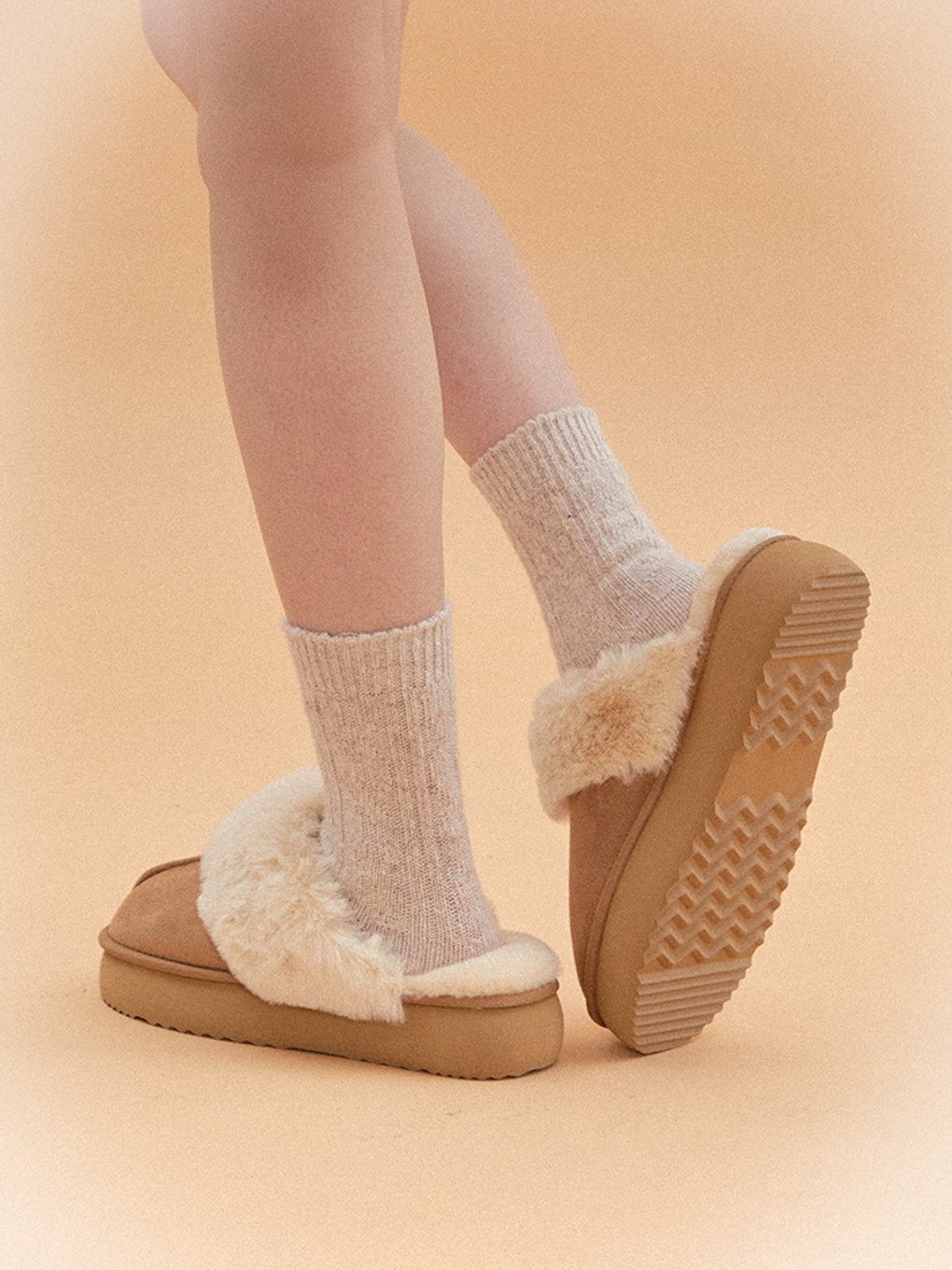 韓國 SHOOPEN COZY SUEDE 毛毛雪靴兩用 雪靴 (可拆式)