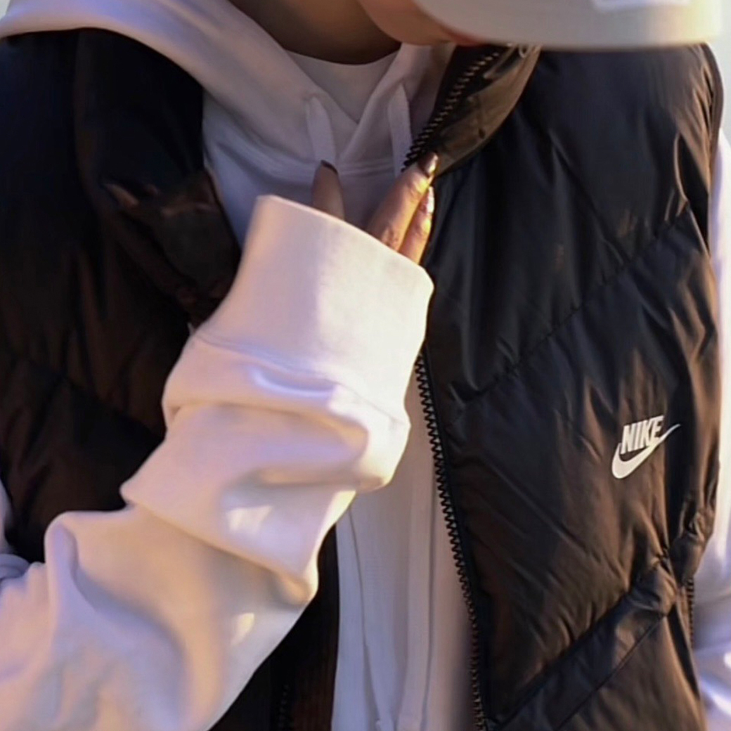 NIKE NSW 650-D Vest 字勾 立領 羽絨 背心 (男款)