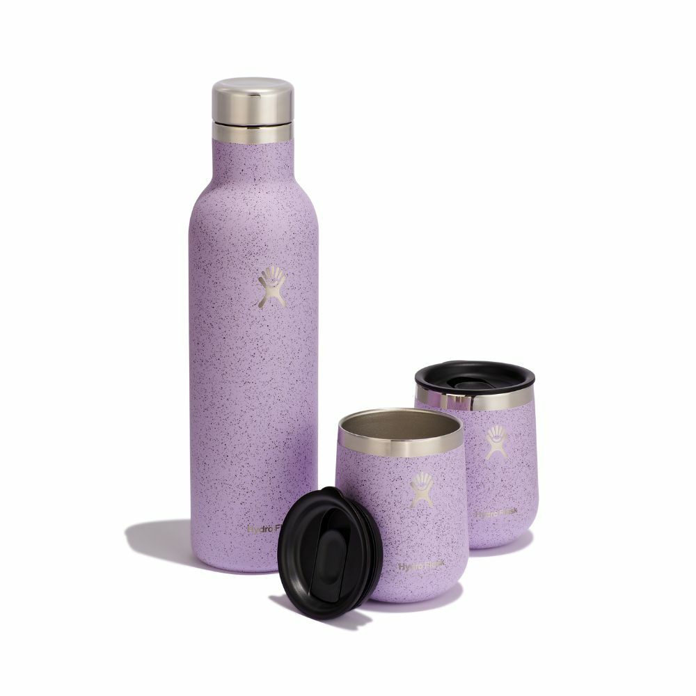 Hydro Flask 保溫瓶杯禮盒組 (25oz保溫瓶*1、10oz附蓋紅酒杯*2)