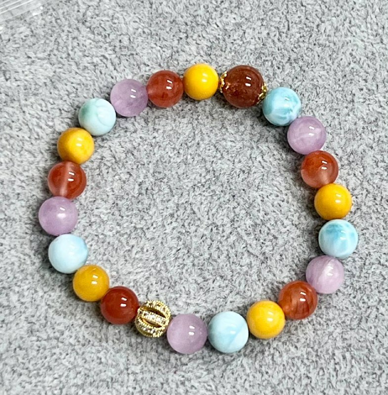 [S] GEMZ & CO ZBA DUO BAO/SUNSTONE WITH GOLD ACC BLT, Y330 (Y330)