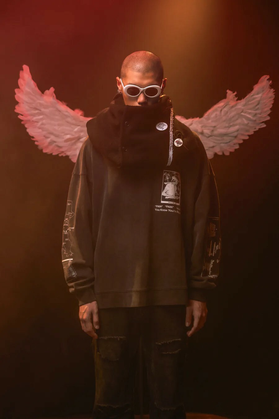 WALL OF SOUND X ANONYMOUS TALKING WA03 2:31DUMB SWEATER 衛衣 大學T