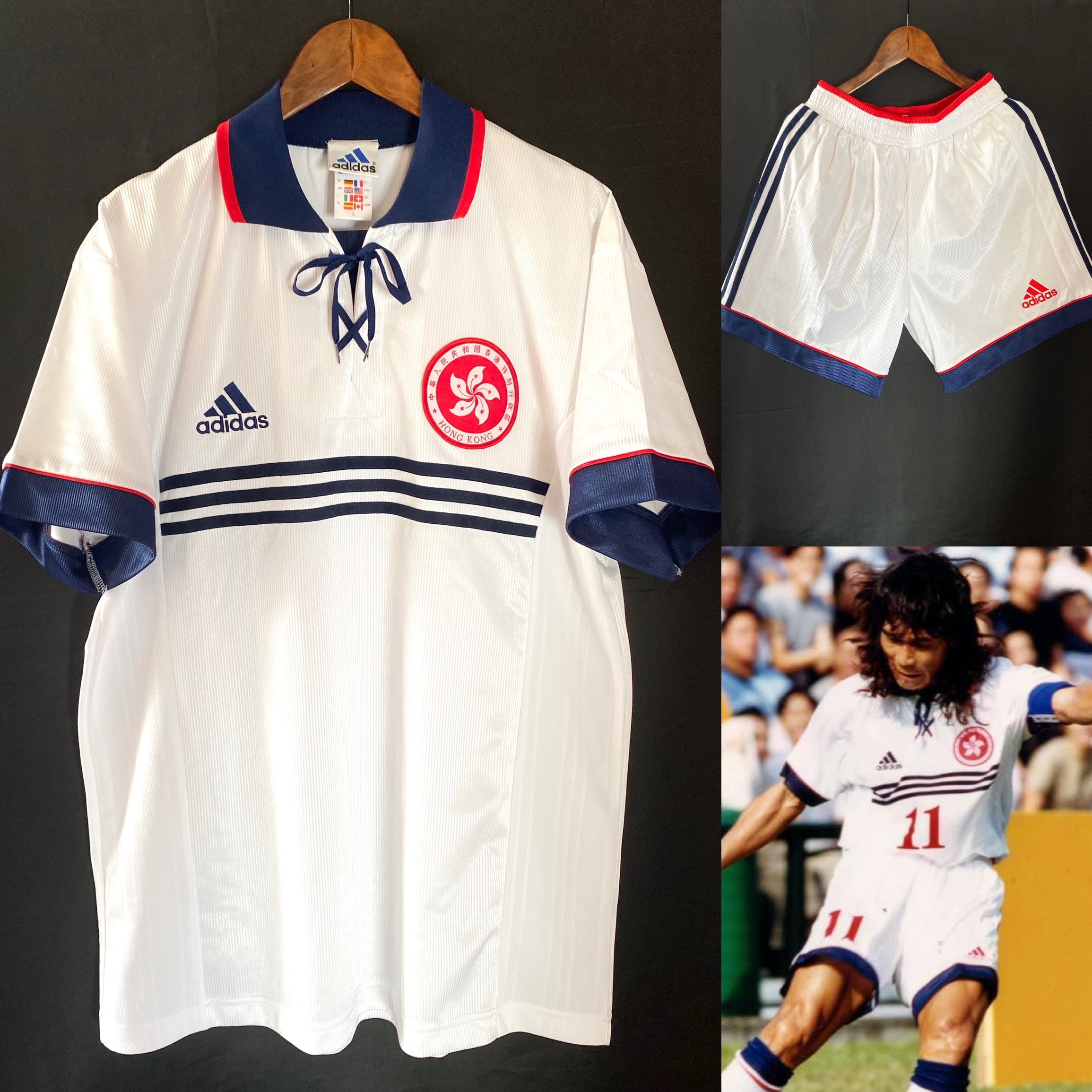 Hong Kong Football Team 2000 Adidas Away Shirt with Shorts
