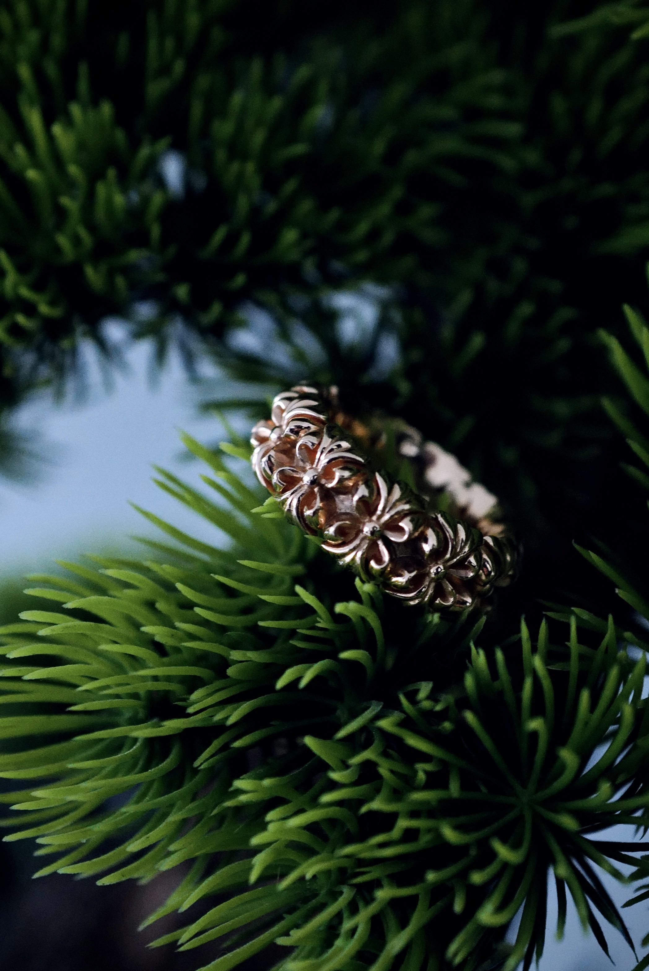 K18 YELLOW GOLD CHROME RING