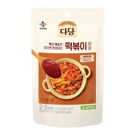 韓國 CJ 忠清南道 辣炒 年糕 醬包 150g