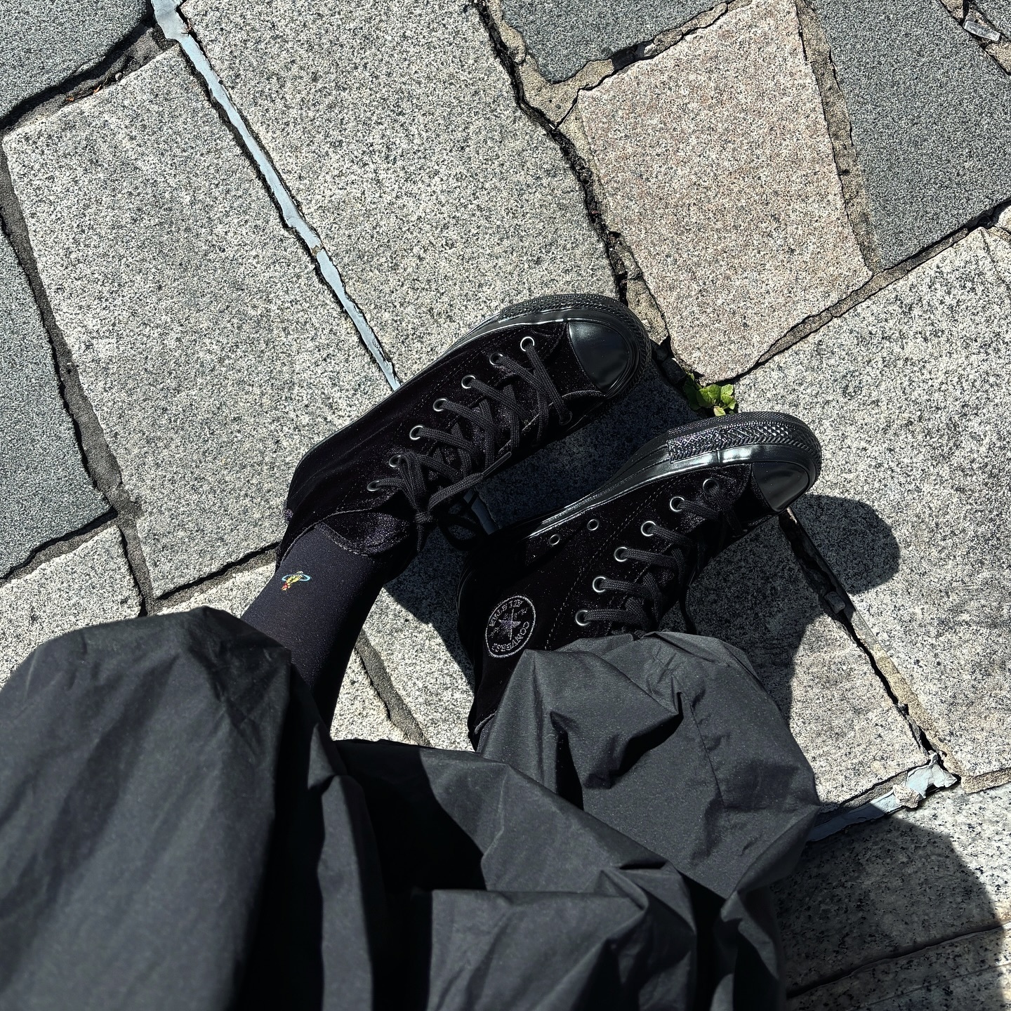 Converse All Star US Velvet Hi 日本限定 天鵝絨 全黑化 黑色 31313321