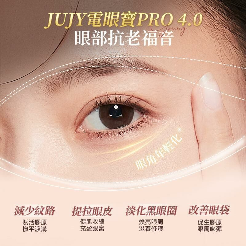 日本JUJY 雙頭全效全眼周逆齡聚能射頻美眼儀 PRO 4.0