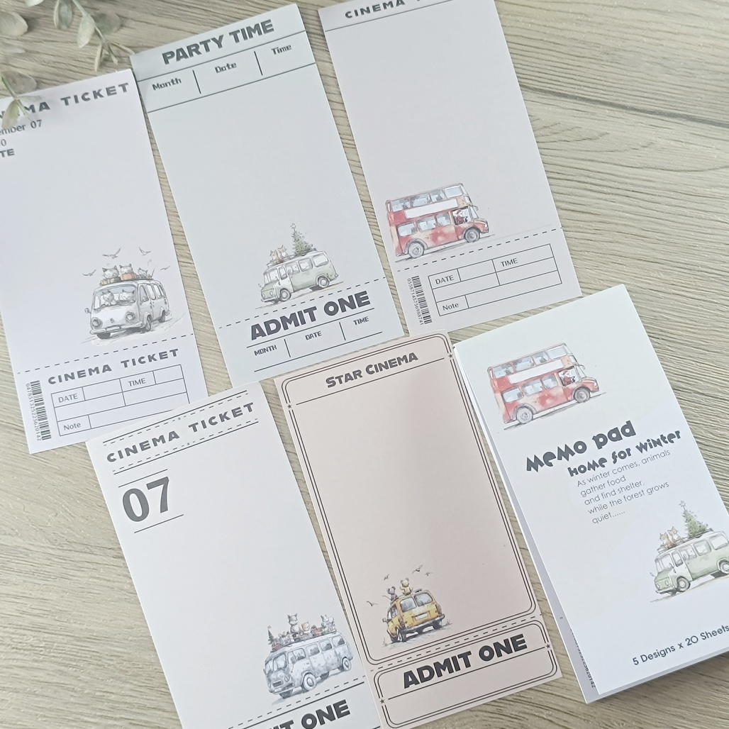 森年．回家過冬便條本 <整本/分裝>