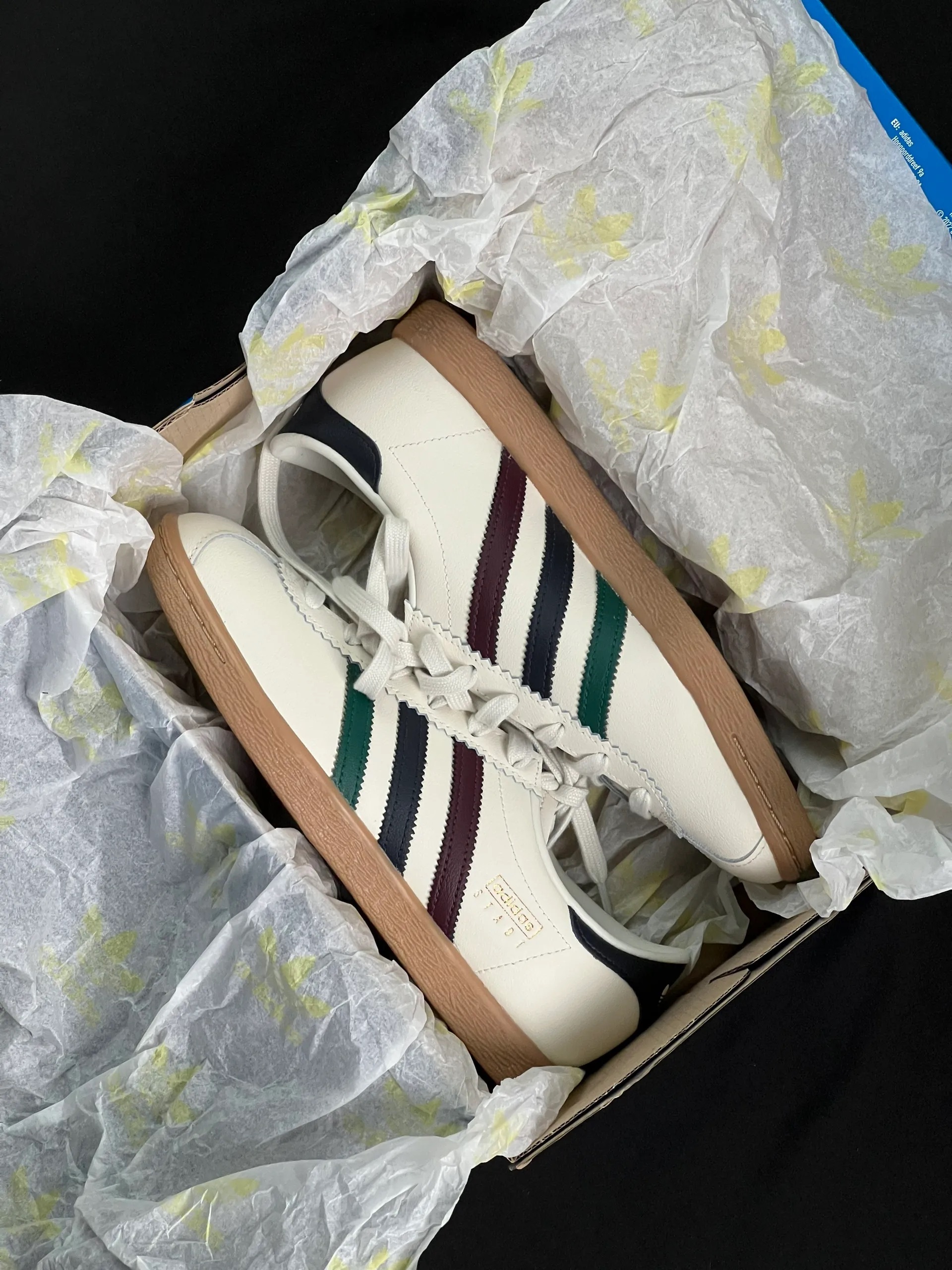 ADIDAS ORIGINALS STADT 復古色系 酒紅 綠 深藍 焦糖底 奶油白 男女鞋 JR8312 / 預購