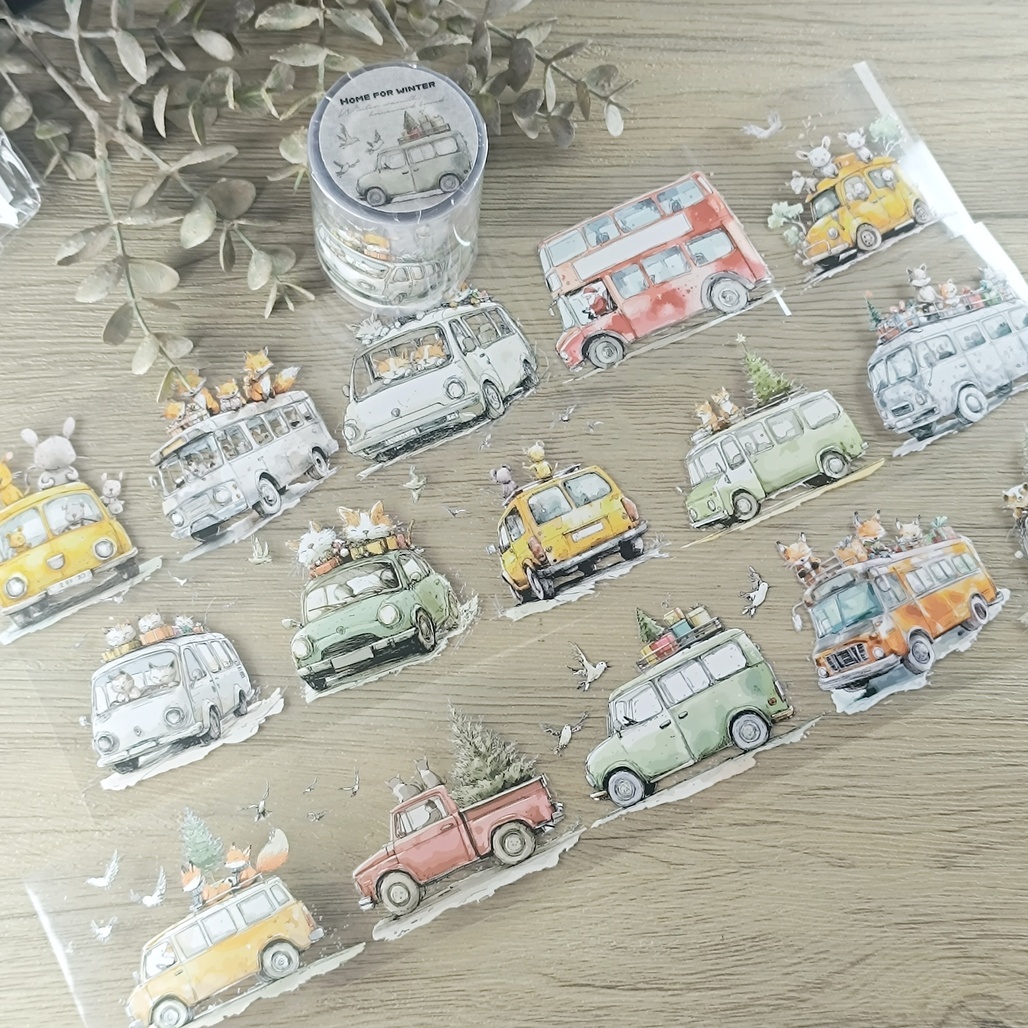 森年．回家過冬 Home for winter 6.5cm亮面PET膠帶 <整捲/分裝>