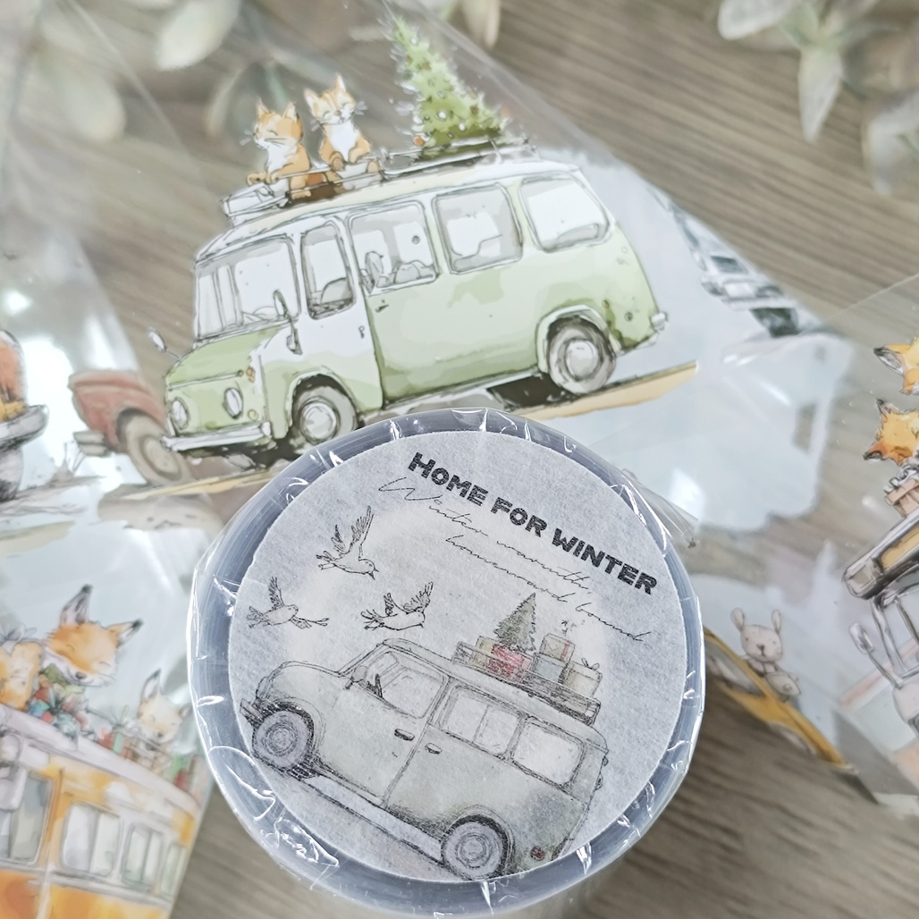 森年．回家過冬 Home for winter 6.5cm亮面PET膠帶 <整捲/分裝>