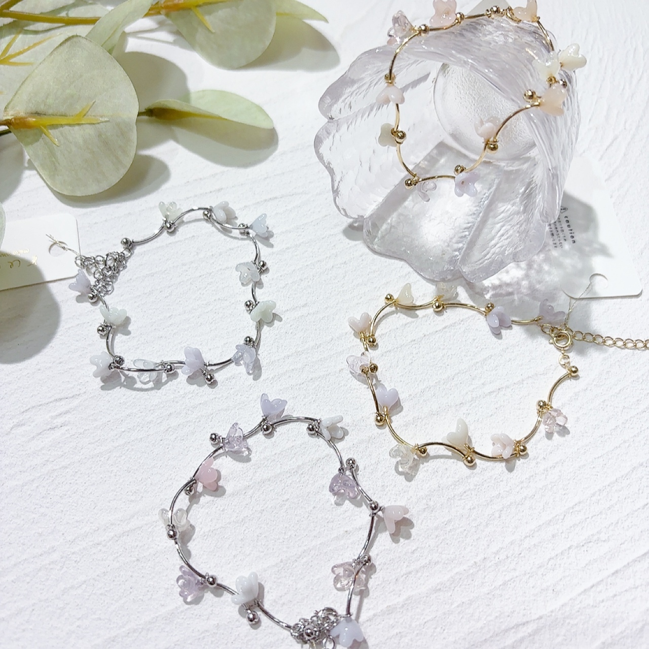 [手作家] 桂花形狀手鏈