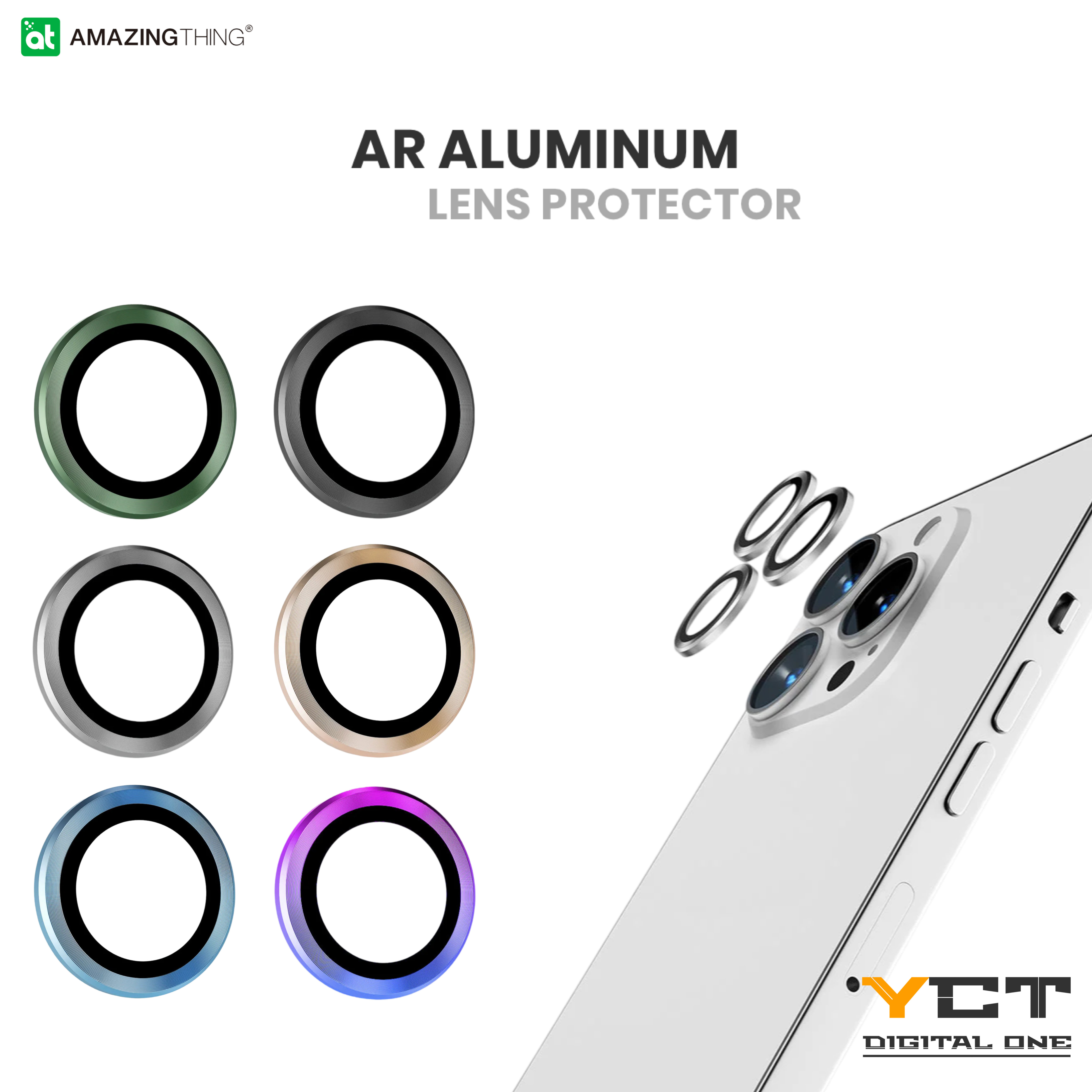 AmazingThing iPhone 13 Pro Max / 13 Pro AR鏡頭玻璃保護貼