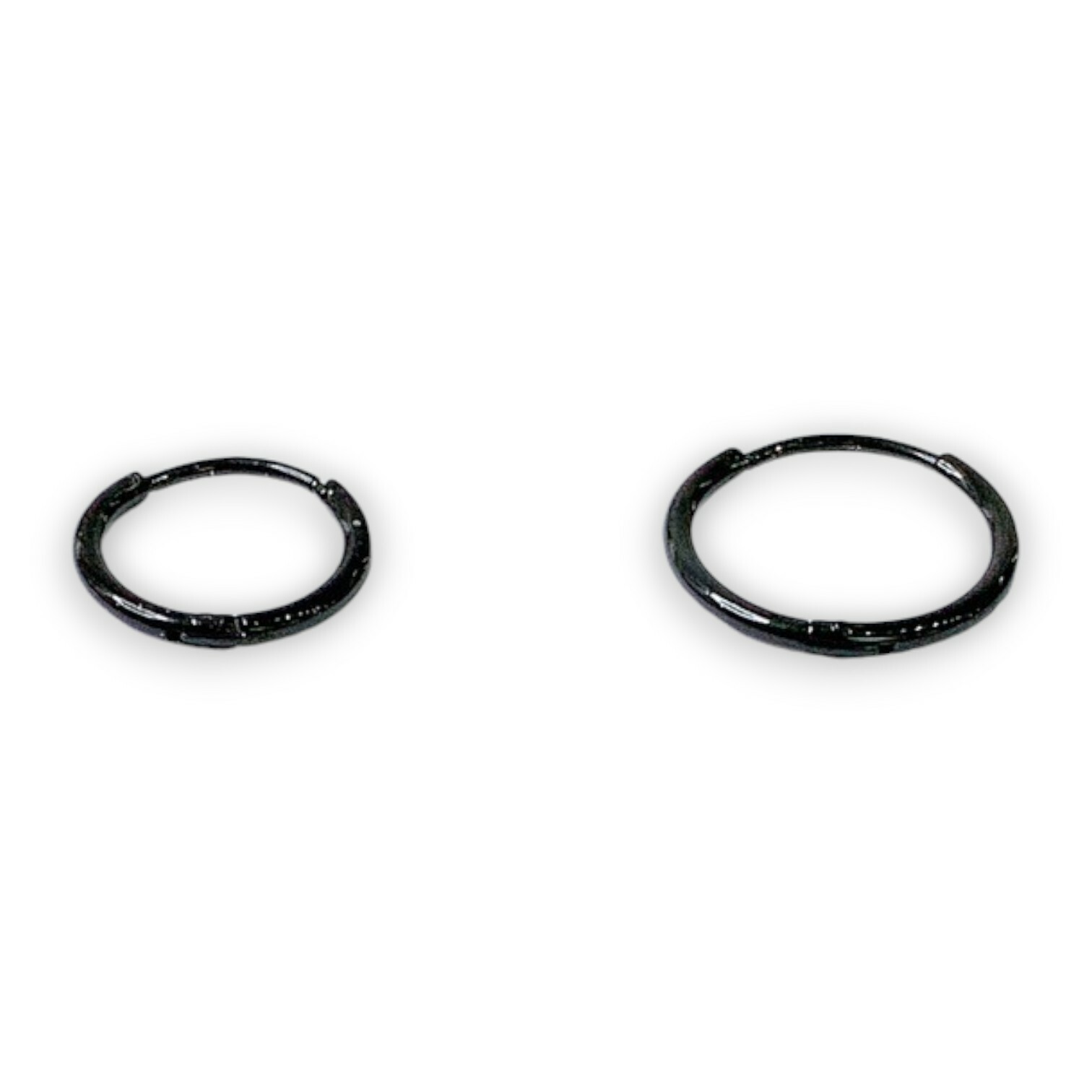 抗敏鋼-易扣-黑色圓面1.2MM耳環(單支價)