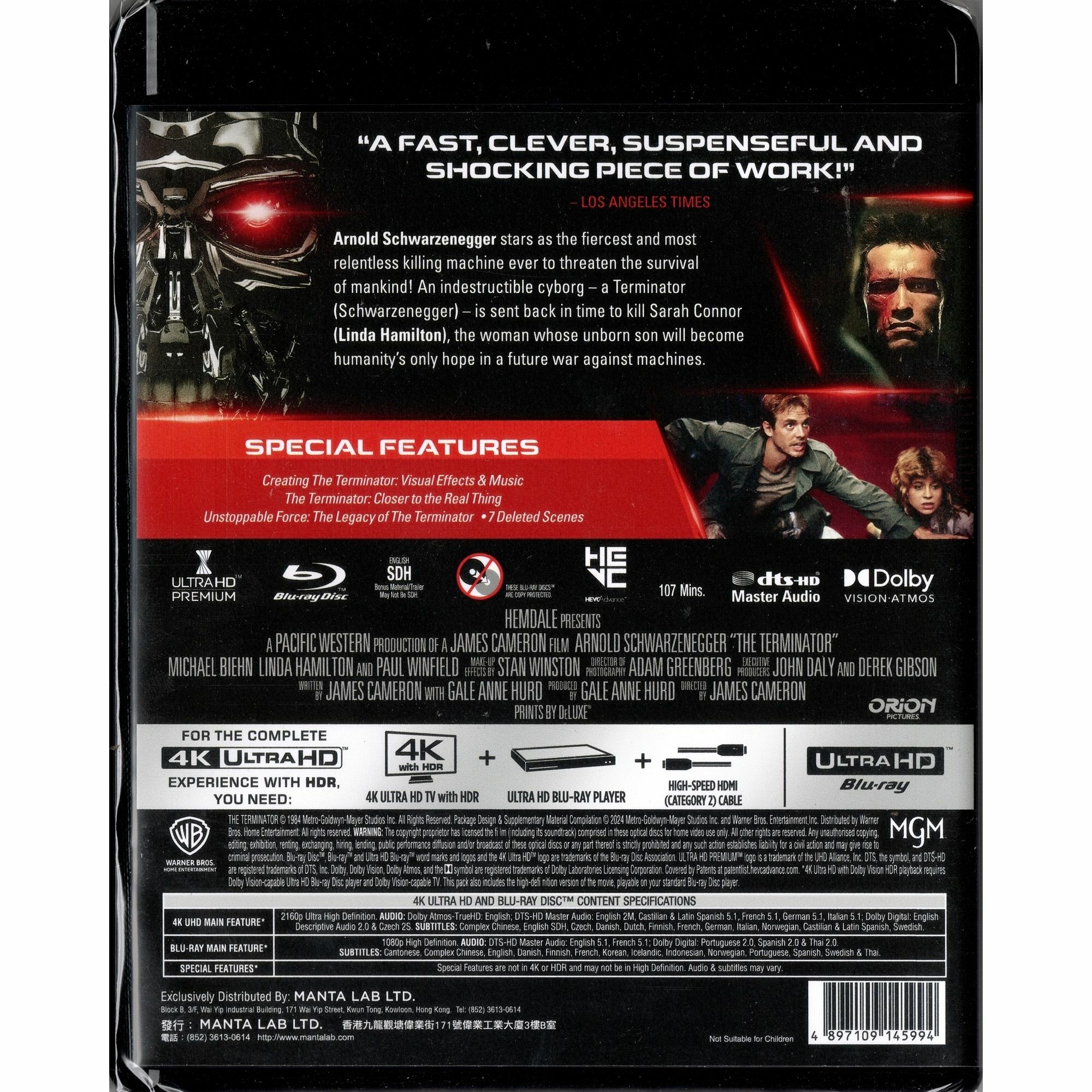 未來戰士 (1984) (4K Ultra HD + Blu-ray) [訂貨]