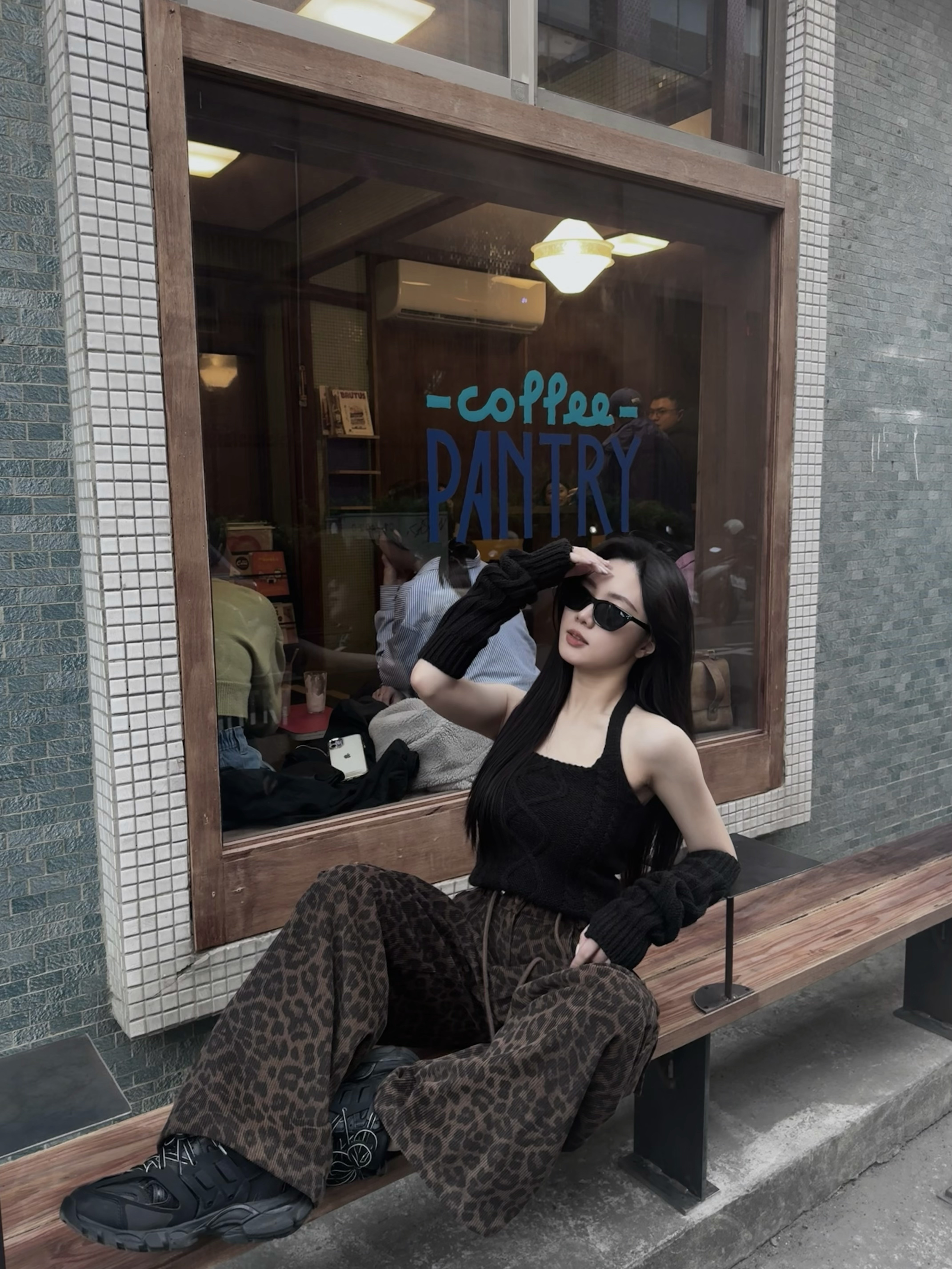 復古麻花掛脖Top