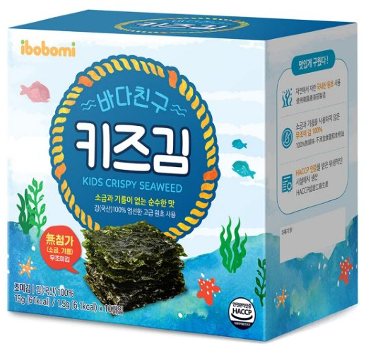 韓國 ibobomi 無調味海苔片 1.5g*10入