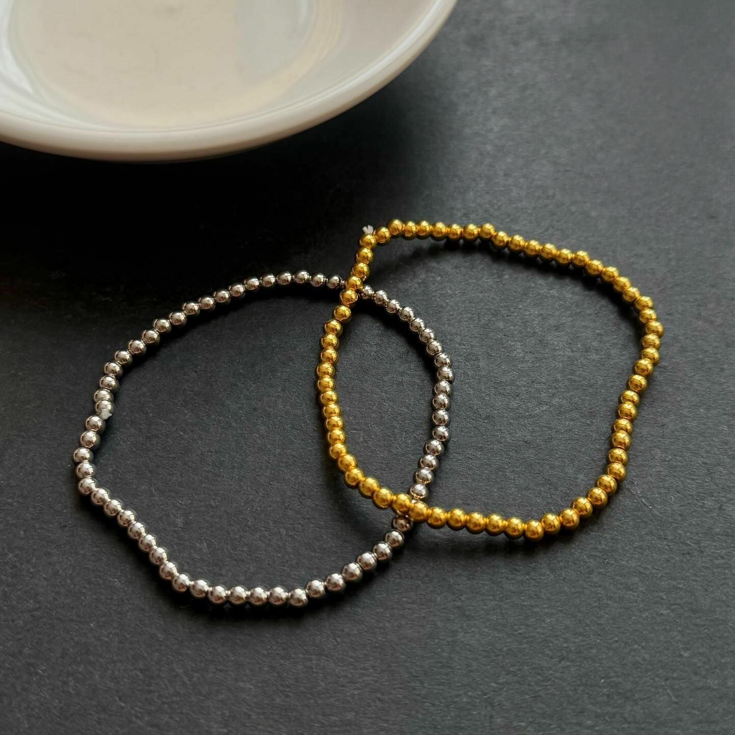 [原石] 鈦鋼隔珠手串 可當隔珠